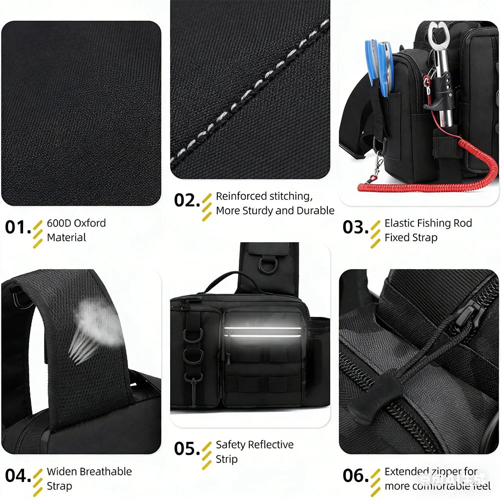 Fishing Rod Holder - Mochila de pesca con soporte para