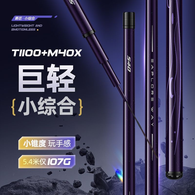Fishing Rod Telescopic - Caña de Pescar Ultraligera de Carbono,