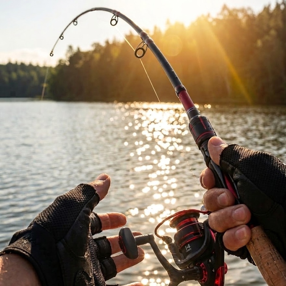 Fishing Rod Combo - Caña de pescar ultraligera de fibra
