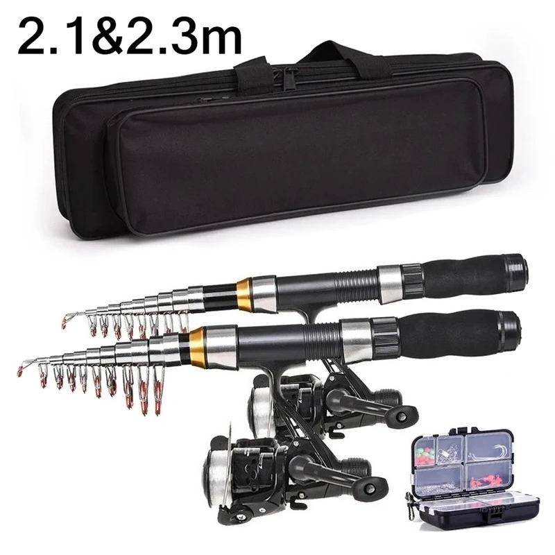 Fishing Rod Spinning - BRAVMAK 2,1/3,2 m carrete de caña