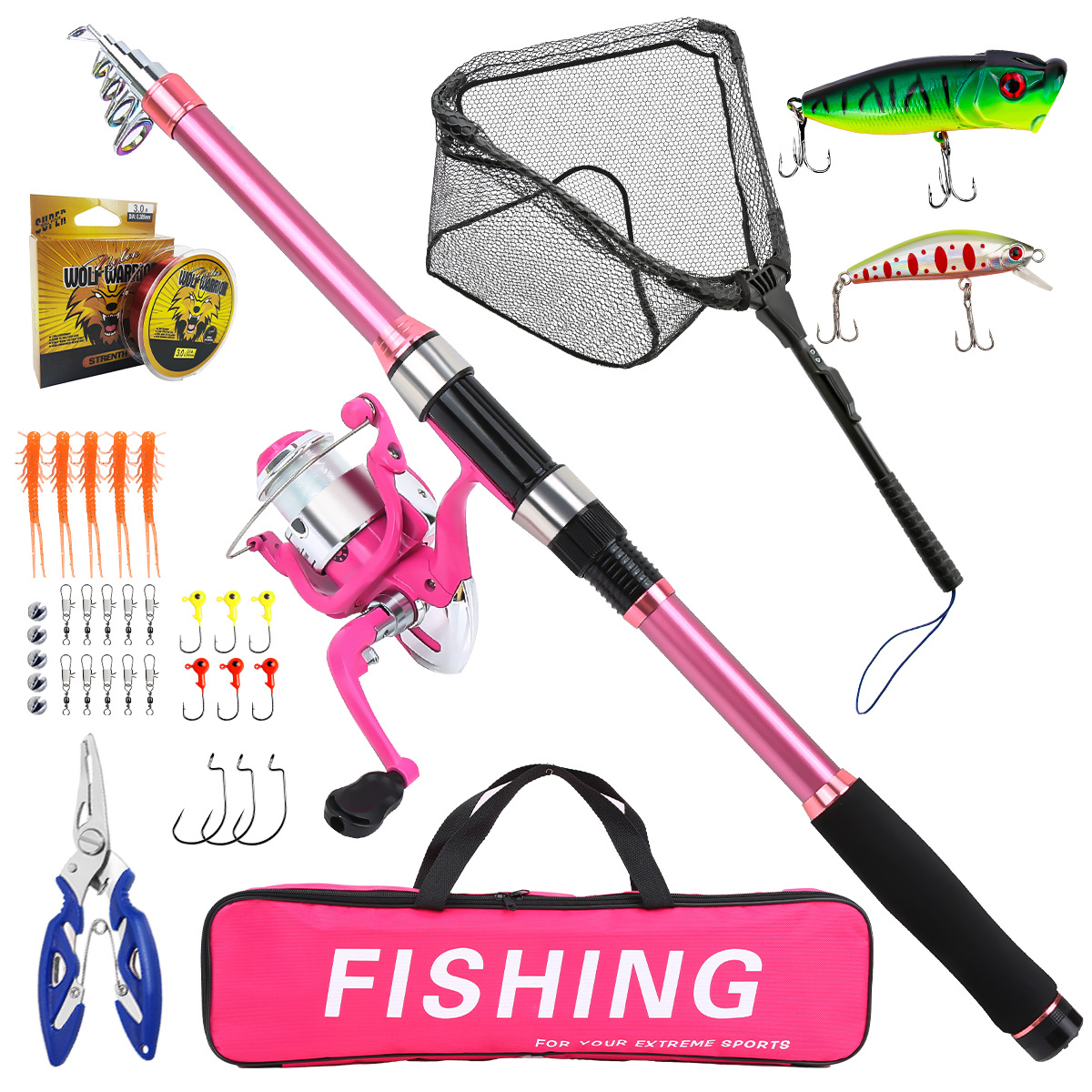 Juego completo de cañas de pes - Fishing Rod Telescopic reseña y precio