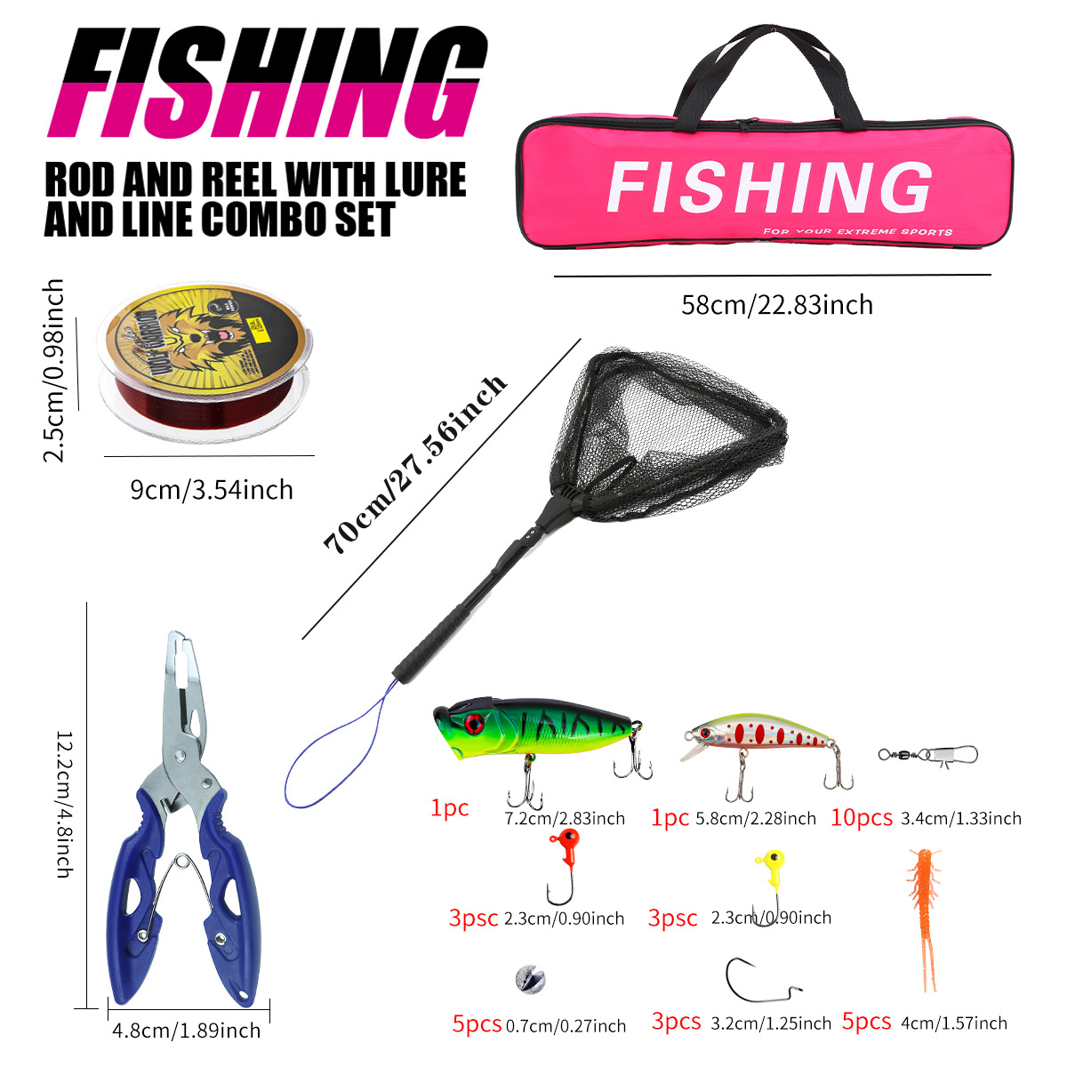 Juego completo de cañas de pes - Fishing Rod Telescopic reseña y precio