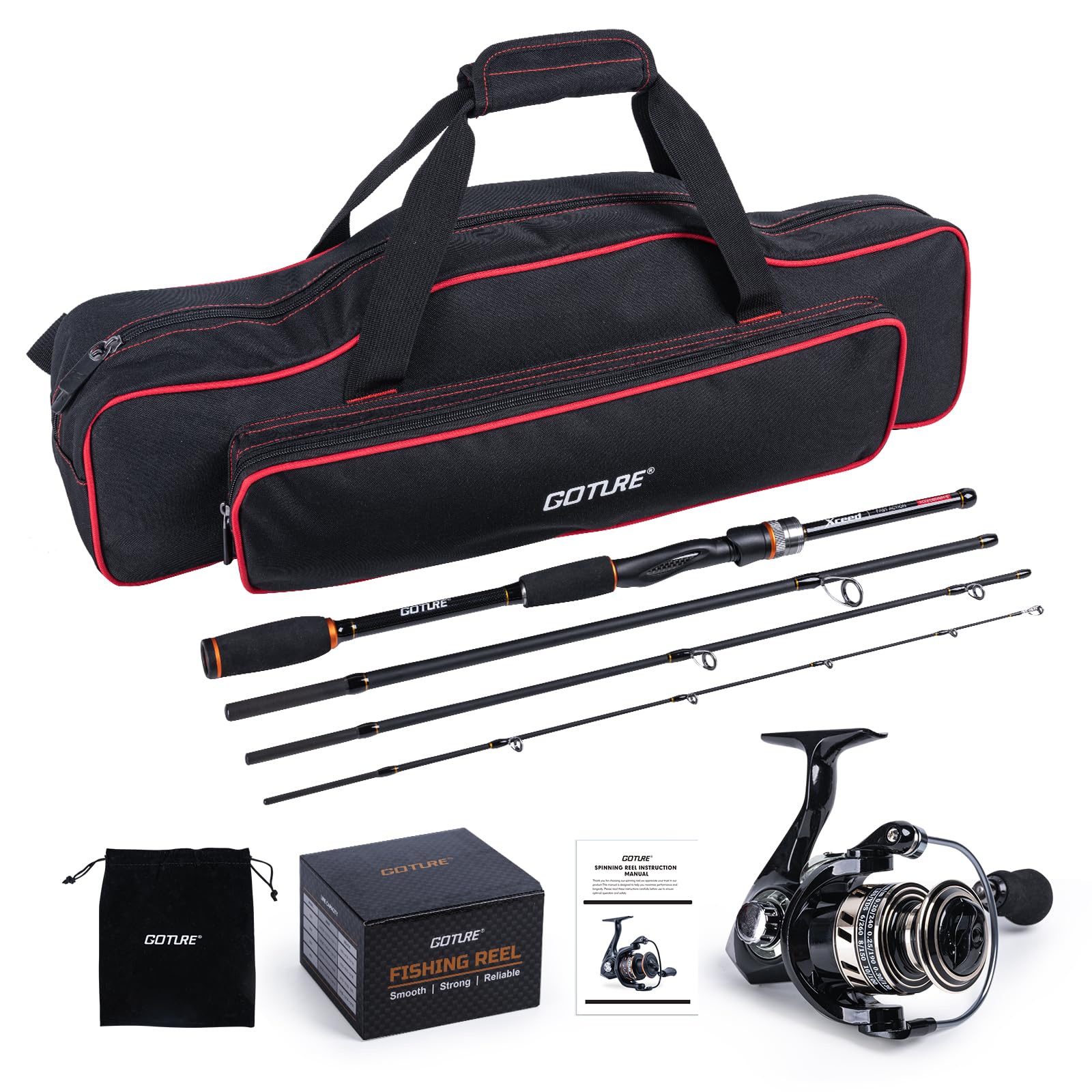 Combo de Caña de Pescar Girato - Fishing Rod Combo reseña y precio