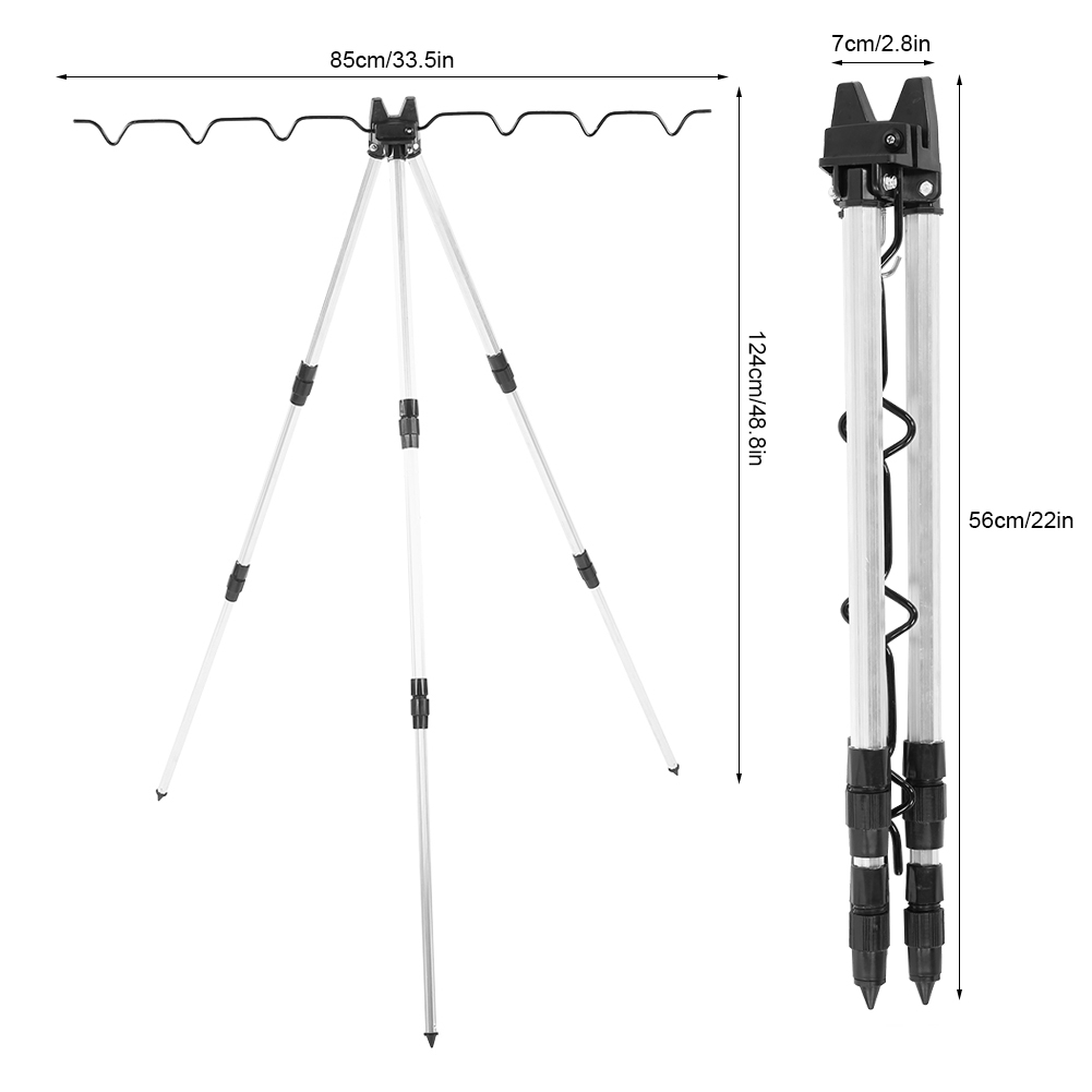 Soportes de trípode para cañas - Fishing Rod Telescopic reseña y precio