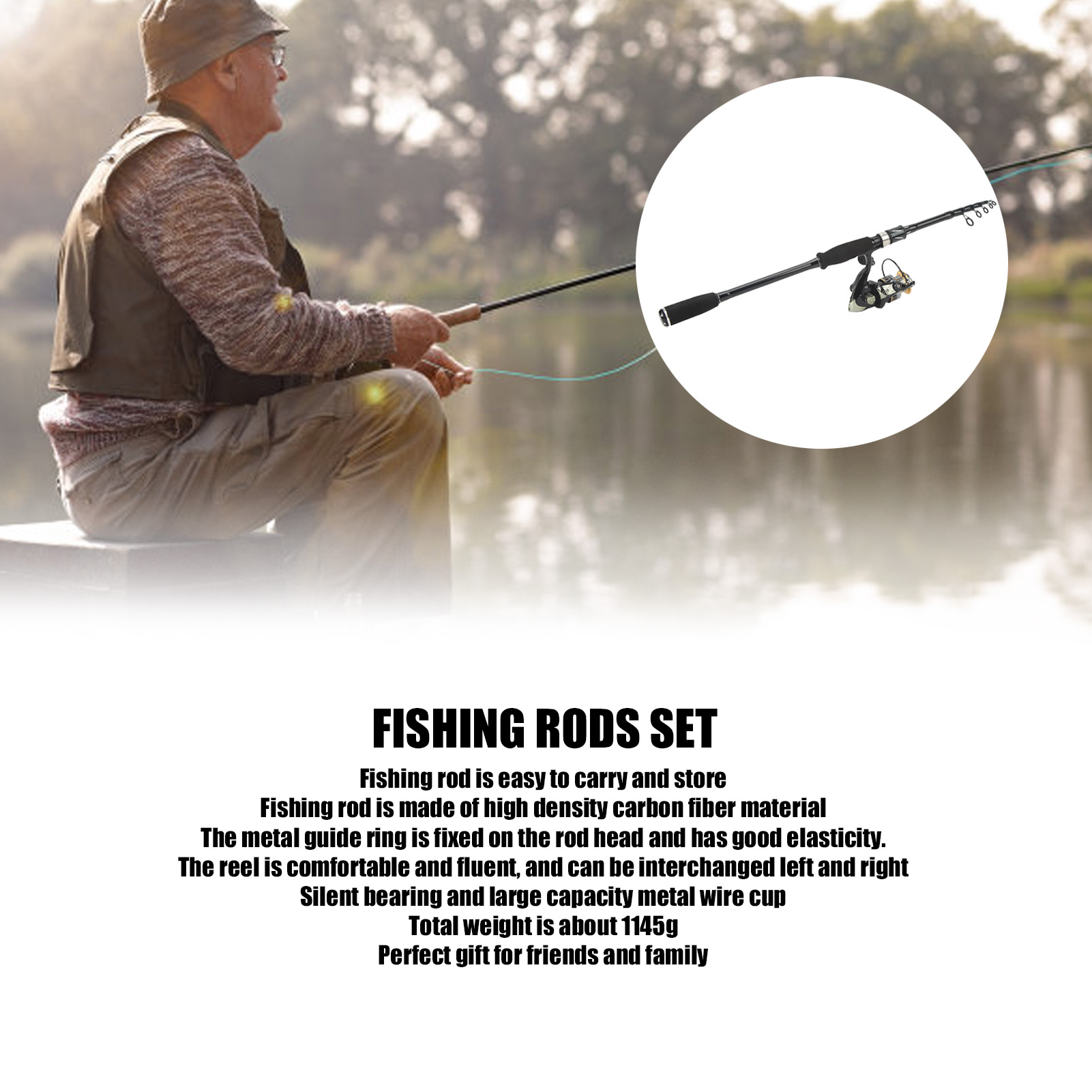 Set de Caña y Carrete de Pesca - Fishing Rod Combo reseña y precio