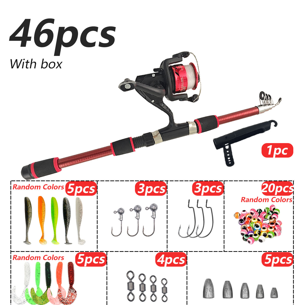 Combo de Caña de Pescar Telesc - Fishing Rod Combo reseña y precio