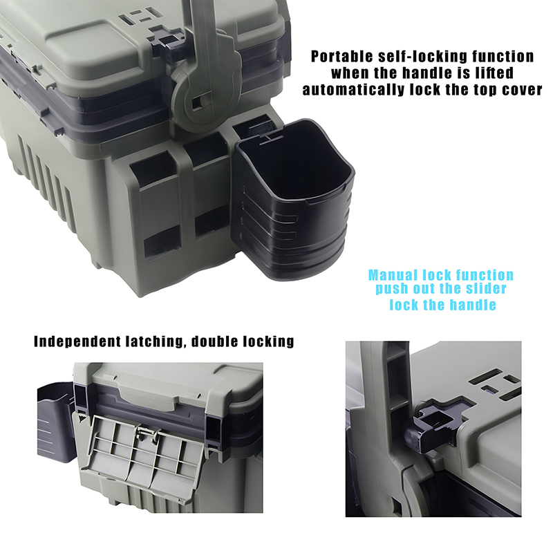 JSFUN-caja de pesca con soport - Fishing Rod Travel reseña y precio