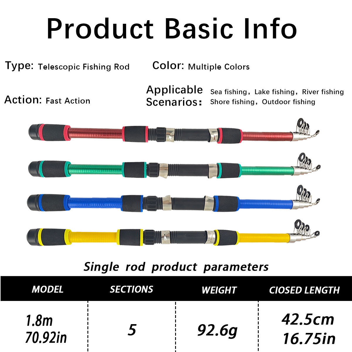Combo de Caña de Pescar Telesc - Fishing Rod Combo reseña y precio