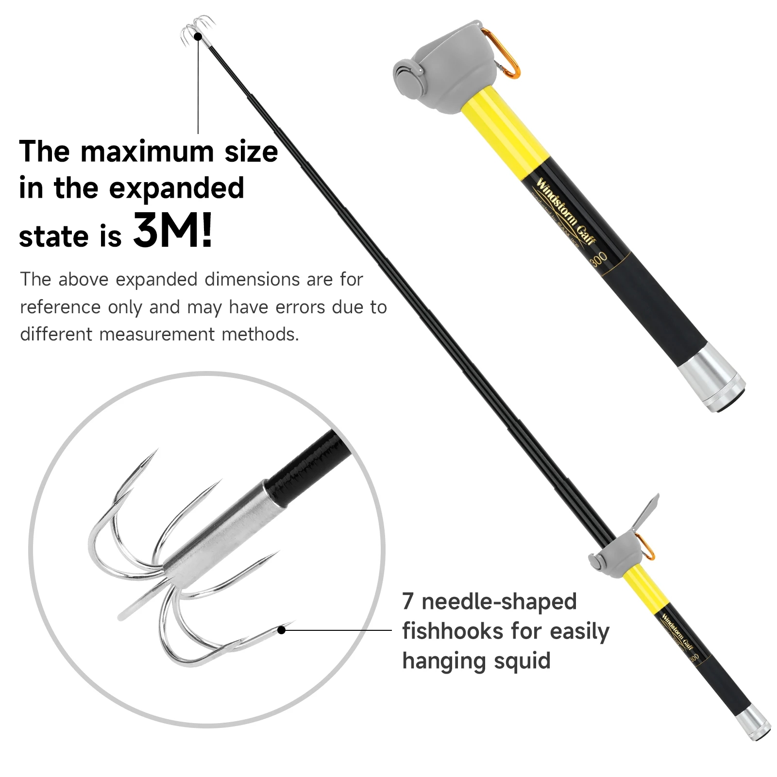 SANLIKE-anzuelo de calamar de  - Fishing Rod Telescopic reseña y precio