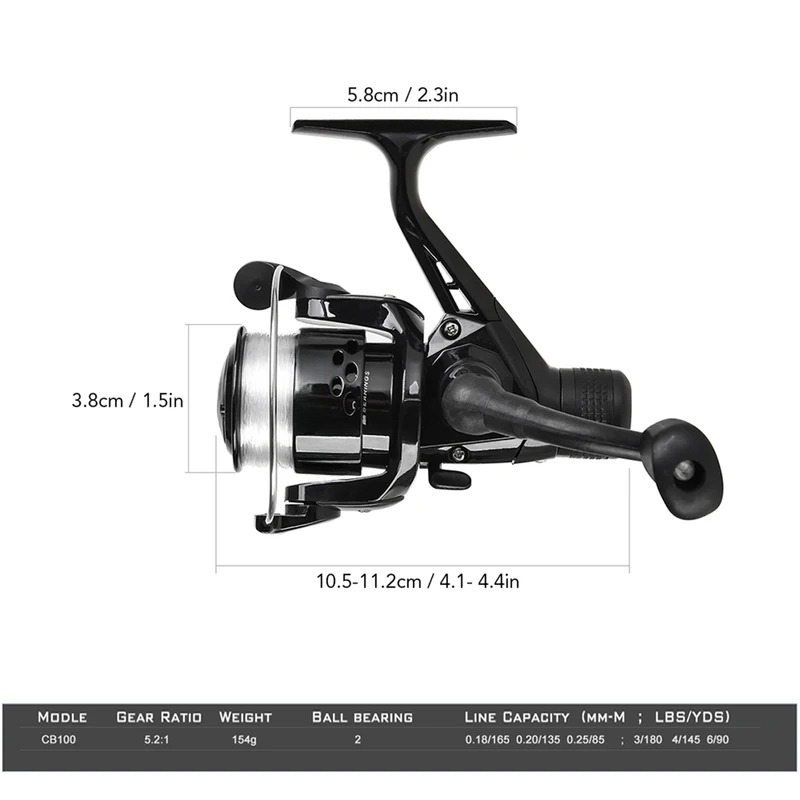 BRAVMAK 2,1/3,2 m carrete de c - Fishing Rod Spinning reseña y precio