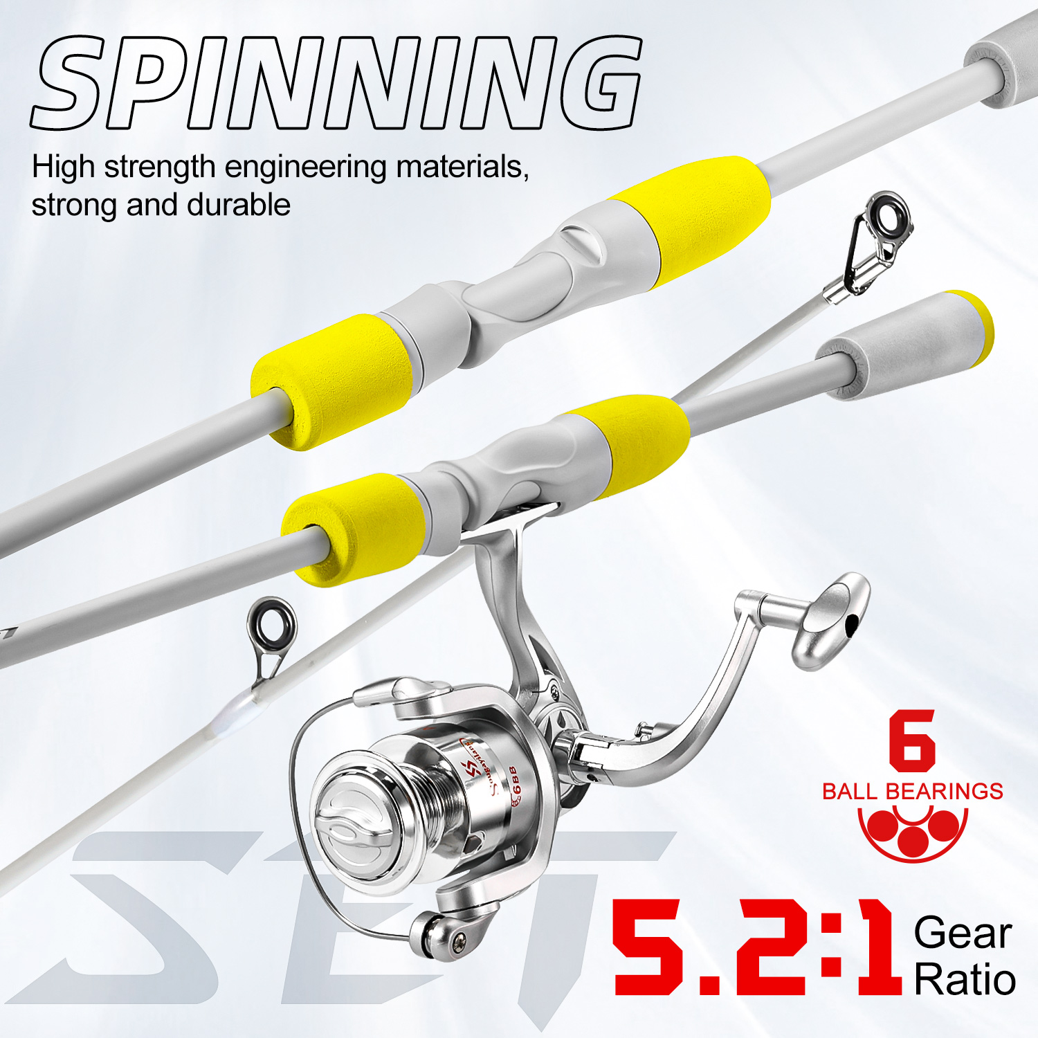 Sougayilang, caña de pescar gi - Fishing Rod Spinning reseña y precio